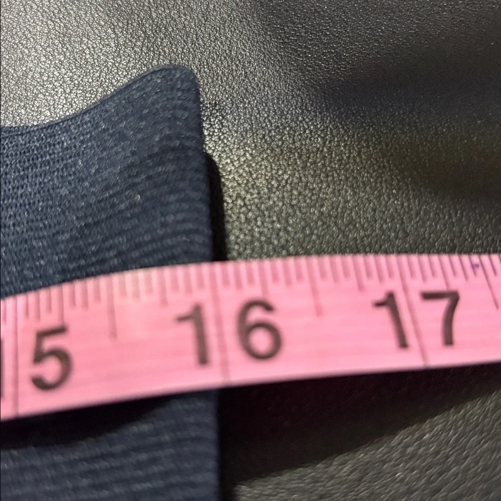 INC High Rise wide smoothing waistband,stretch skinny leg,navy blue